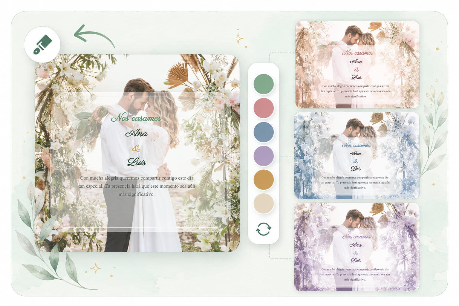 Diferentes modelos de invitaciones personalizadas